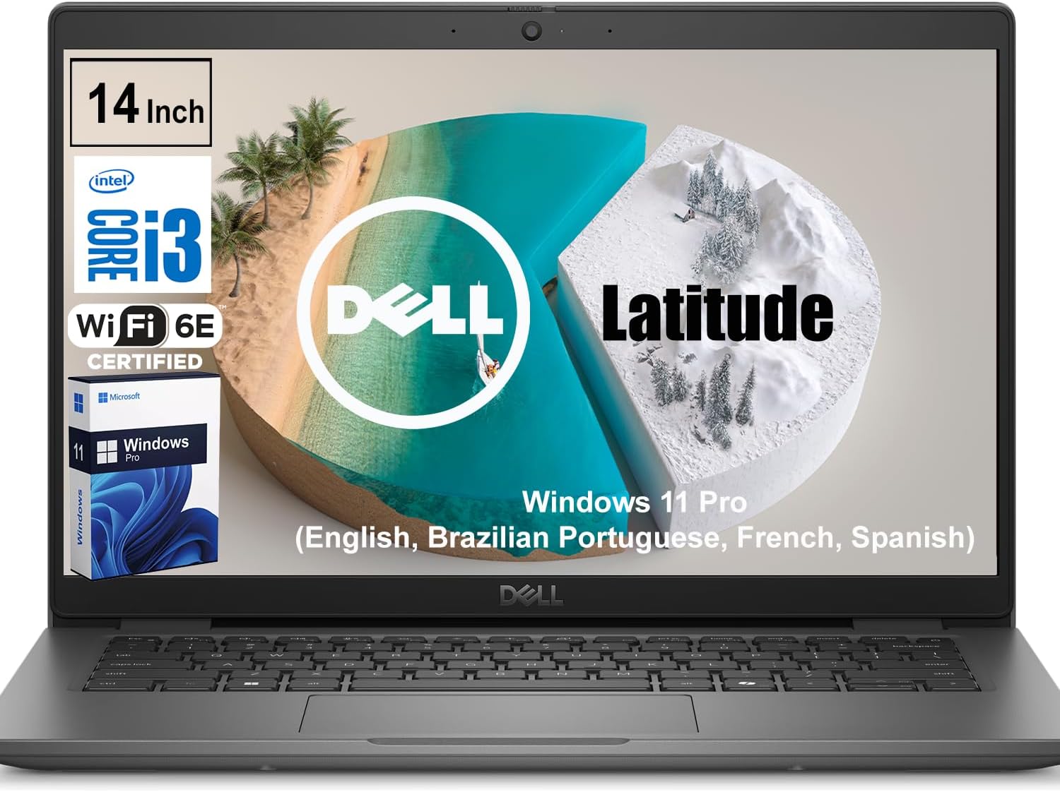 Dell Latitude 3450 14 Inch FHD Business Laptop | Backlit KB, Fingerprint Reader | Intel 13th Gen 6-Core CPU, Up to 4.5GHz | 16GB DDR5 RAM, 1TB SSD | Win 11 Pro, WiFi 6E, Fast Charge, Copilot AI