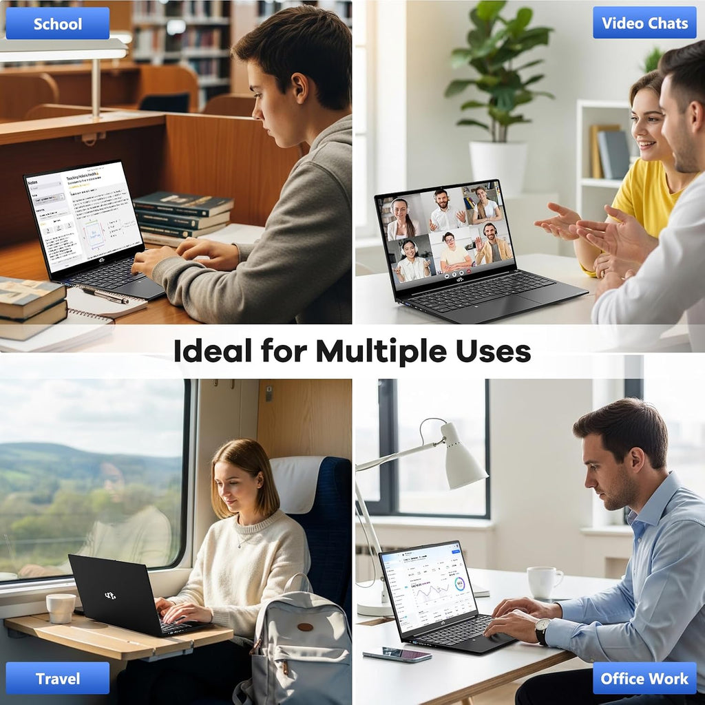 NIMO 15.6' FHD-IPS-Laptop, Intel i5-12450H 8 Cores 16GB RAM 1TB SSD (Beat i7-11800H, Up to 4.4 GHz) 100W Type-C Fingerprint Backlit Keyboard for Professionals & Students Office, Study & Travel