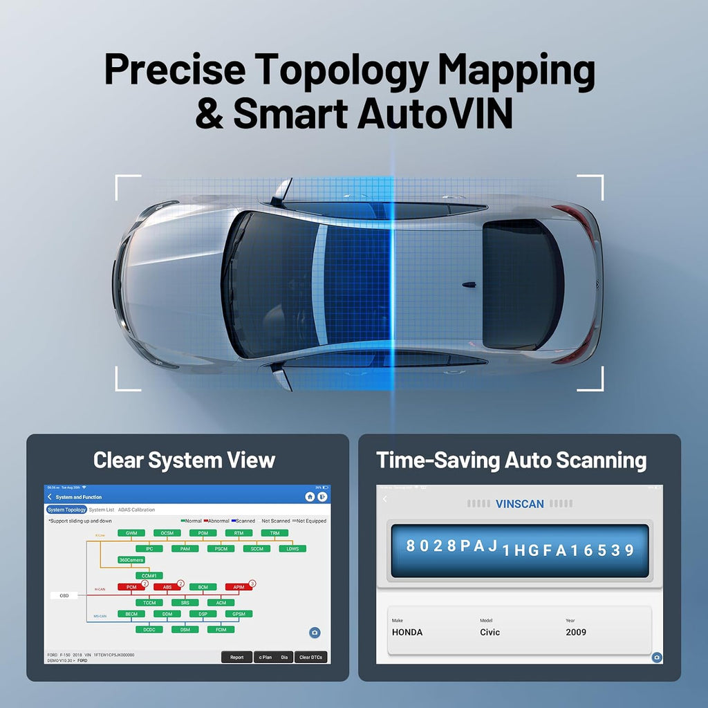 TOPDON Phoenix Plus 2, OE-Level TOPDON Scanner, Advanced Online ECU Coding & Configuration Flashing, Bidirectional Scan Tool with Topology Map, CANFD, 42+ Services, FCA AutoAuth, 2 Years Free Update