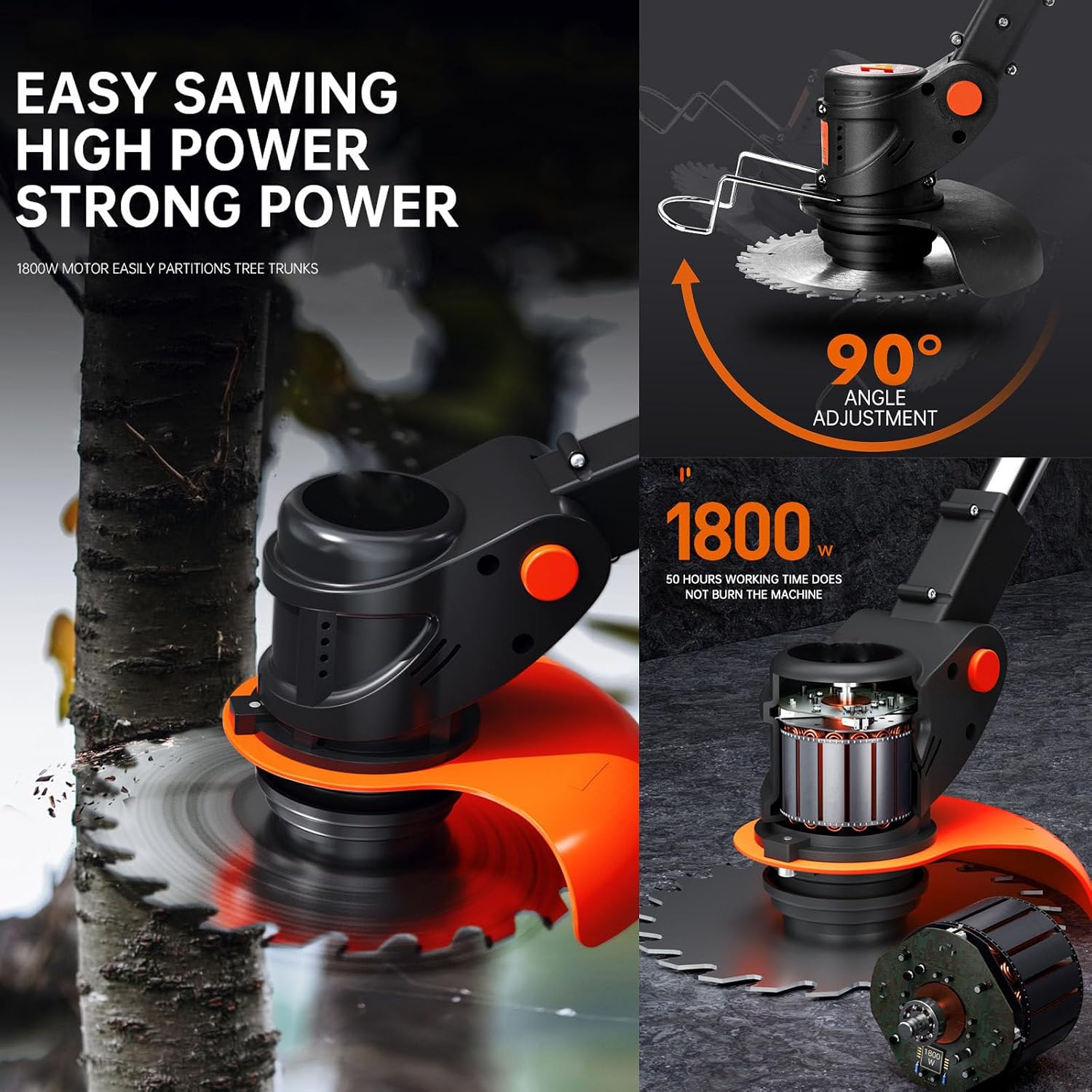 Handheld Electric Lawn Mower Portable Lawn Mowing Tool for Agriculture Household Cordless Weeder Garden Mowing Tool Lawn Brusher,24V/2.0Ah