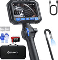 T Takmly Two-Way Articulating Borescope with Light, 210° Steerable 1080P Endoscope Camera, 0.23inch Semi-Rigid Snake Scope, 4.3' IPS Screen, 32GB, 5.5FT for Automotive Engine HVAC Wall Mechanics