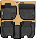 OEDRO Floor Mats Compatible with 2015-2020 Honda Fit EX/EX-L/LX/Sport, TPE All-Weather Custom Fit Floor Liners for Honda Fit, 1st & 2nd Row Car Mats Set Accessories, Black