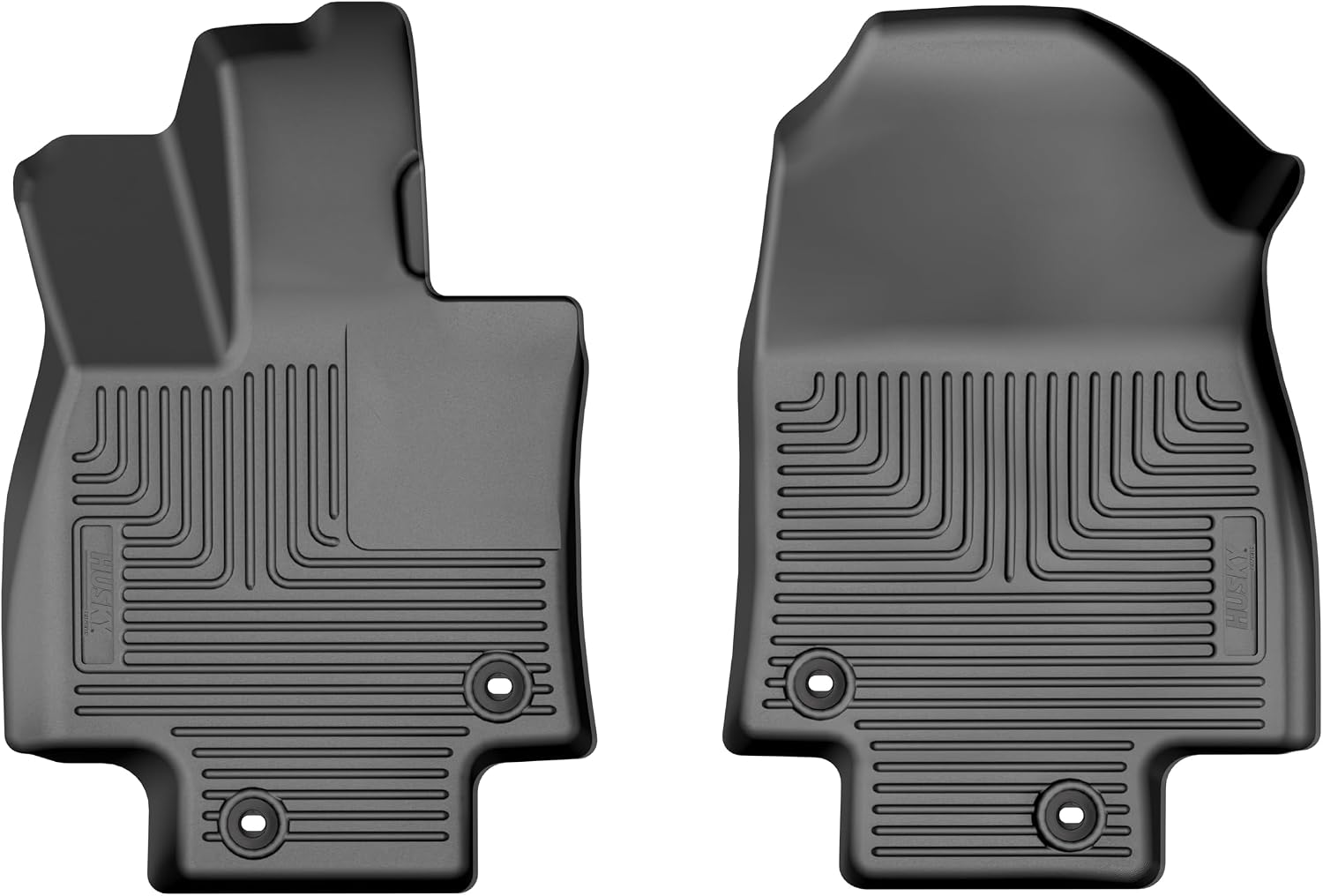 Husky Liners X-act Contour Floor Mats | Fits 2024 - 2026 Toyota Grand Highlander | Front Row, 2-pc Black - 54261