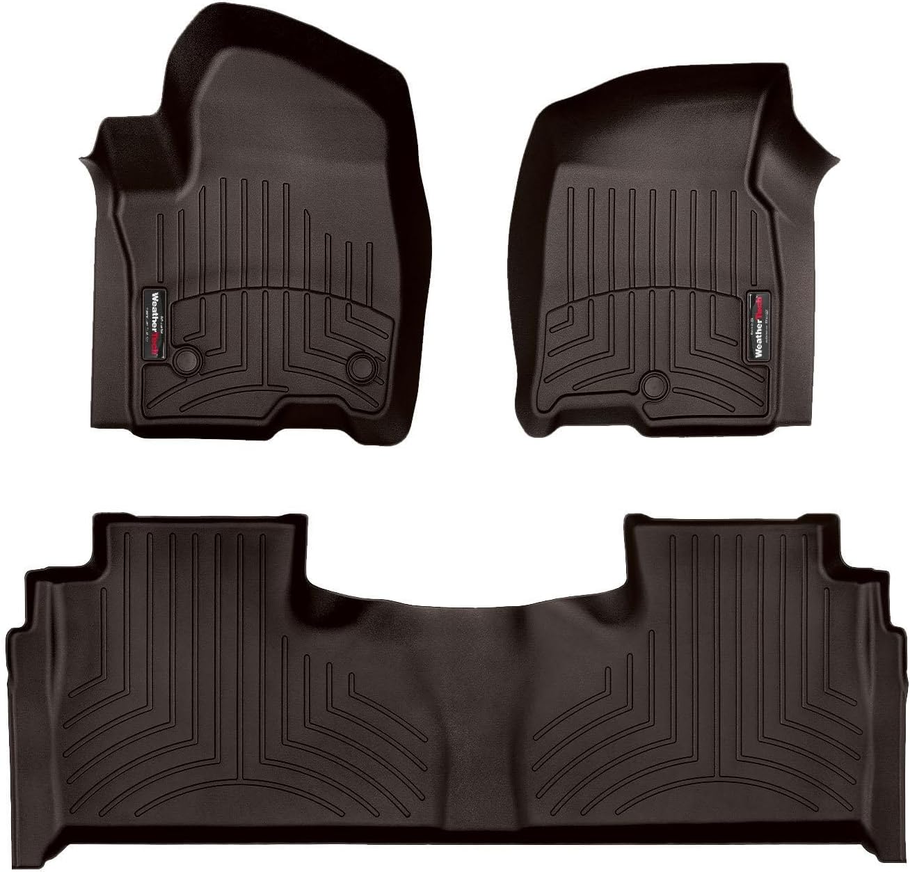 WeatherTech Custom Fit FloorLiners for Chevrolet Suburban, Escalade, Escalade ESV - 1st & 2nd Row (471632-1-2), Cocoa