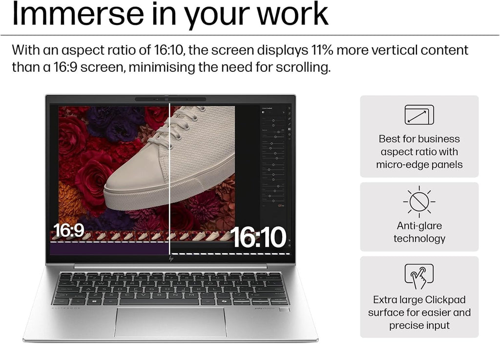 HP EliteBook 840 G11 Business Laptop (14' FHD+ Touchscreen, Intel 12-Core Ultra 5 125U (>i7-1355U), 16GB DDR5 RAM, 512GB SSD), Fingerprint Reader, 5MP Webcam, 2X Thunderbolt 4, Win 11 Pro, AI PC