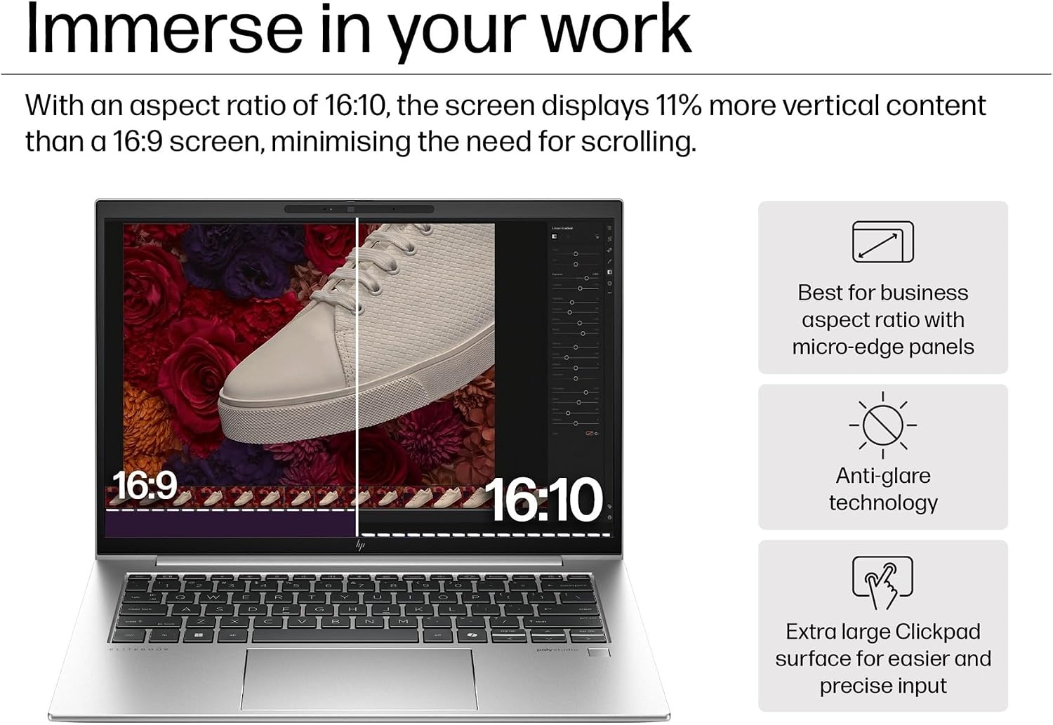 HP EliteBook 840 G11 Business Laptop (14' FHD+ Touchscreen, Intel 12-Core Ultra 5 125U (>i7-1355U), 16GB DDR5 RAM, 512GB SSD), Fingerprint Reader, 5MP Webcam, 2X Thunderbolt 4, Win 11 Pro, AI PC