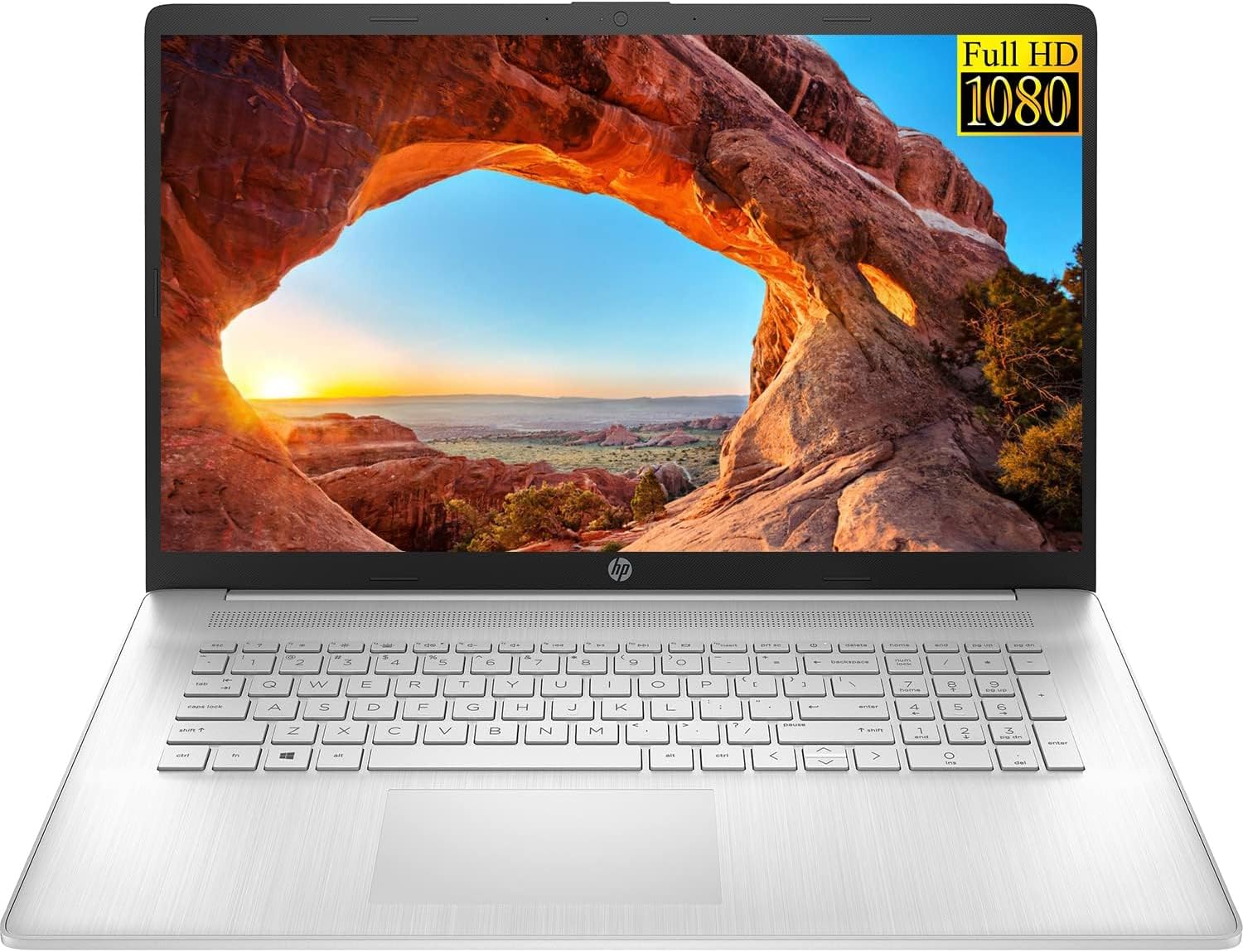 HP 17 Laptop, 17.3' FHD IPS Display, Intel Core i5-1135G7 Quad-Core Processor, Intel Iris Xe Graphics, 16GB RAM, 1TB PCIe SSD, HDMI, Windows 11 + Microfiber Cloth
