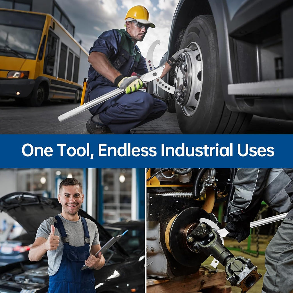 7309 Heavy-Duty Adjustable Hook Spanner Wrench Compatible with OTC, 7309 spanner wrench Hook Spanner for Automotive Wheel Bearing Service, Meets OEM Specifications
