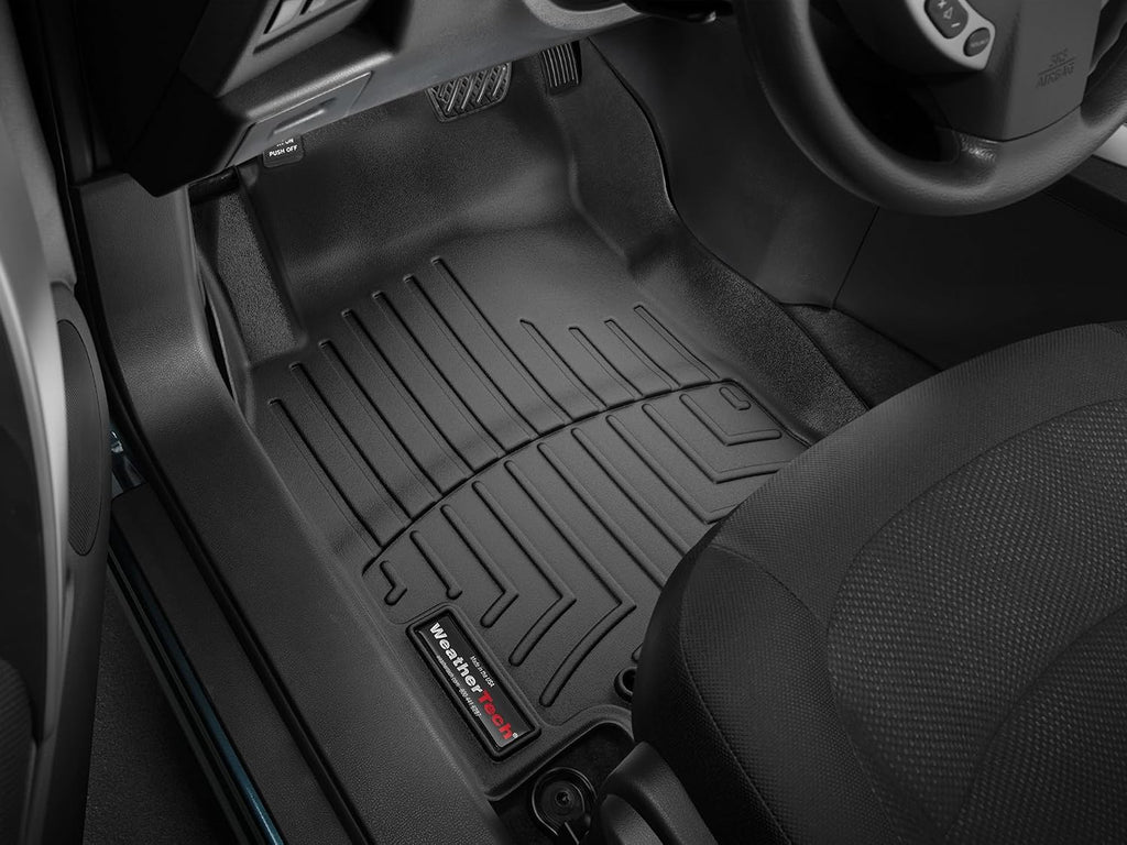 WeatherTech Custom Fit FloorLiners for Nissan Rogue - 1st Row (446301), Black