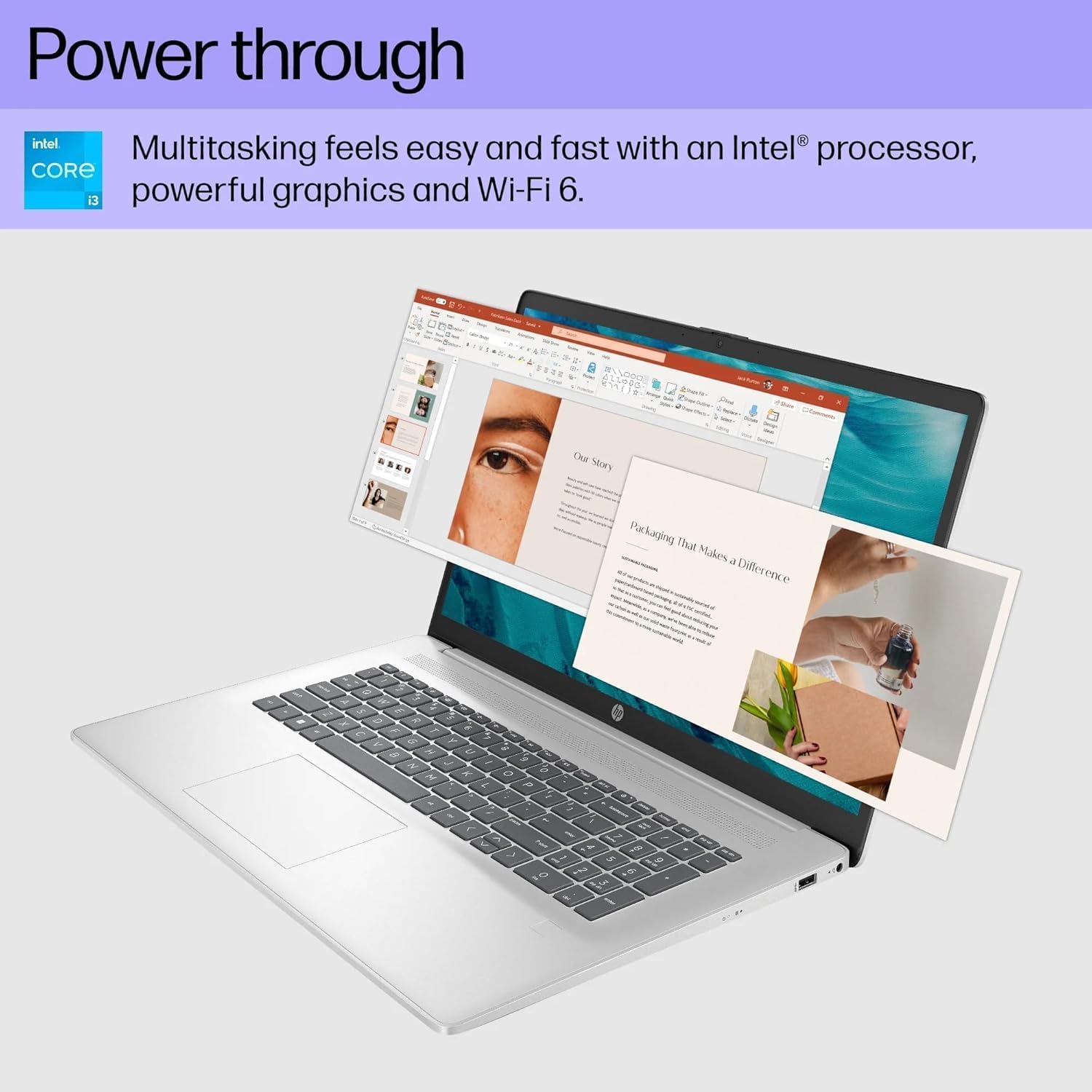 HP 2025 Business & Student Laptop Computer | Fingerprint Reader, 17.3 Inch FHD Display | Intel 13th Gen 8-Core i3-N305 CPU | 16GB RAM, 1TB SSD | Intel UHD Graphics | 9HR Battery, WiFi 6, Win 11