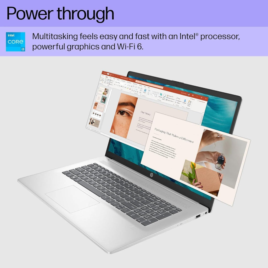 HP 2025 Business & Student Laptop Computer | Fingerprint Reader, 17.3 Inch FHD Display | Intel 13th Gen 8-Core i3-N305 CPU | 32GB RAM, 2TB SSD | Intel UHD Graphics | 9HR Battery, WiFi 6, Win 11