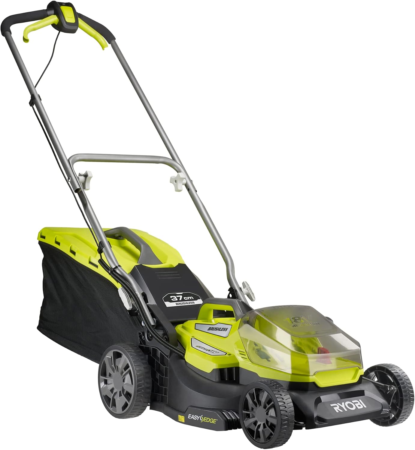 RYOBI 18V Brushless Mower - cuts 37cm - Without Battery Charger - RY18LMX37A-0