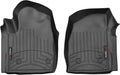 WeatherTech Custom Fit FloorLiners for Chevrolet Silverado 1500, Silverado 2500HD/3500HD, Sierra 1500-1st Row (4415701), Black