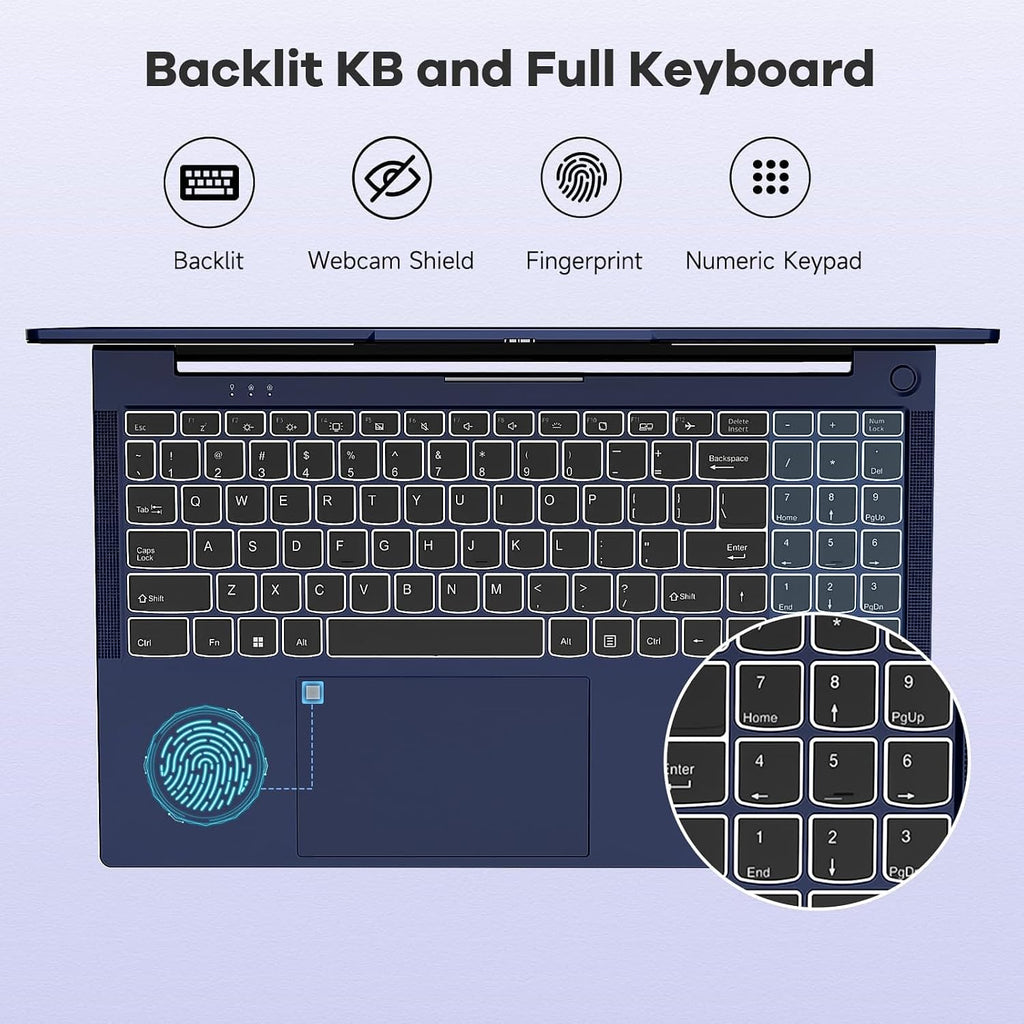 NIMO 15.6' IPS FHD-Gaming-Laptop,AMD Ryzen 5 6600H 16GB DDR5 RAM 512GB SSD (Beat R5-7520U, 6 Cores Up to 4.5GHz) AMD Radeon 660M GPU-Computer with 100W Type-C Backlit Keyboard Fingerprint (Renewed)