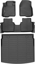 Auxko All Weather Floor Mats Upper Cargo Mat Fit for Honda CR-V 2023 2024 2025 2026(Include Hybrid) TPE Rubber Liners CRV Accessories Odorless Anti-Slip Floor Mats Cargo Mat for Upper Position