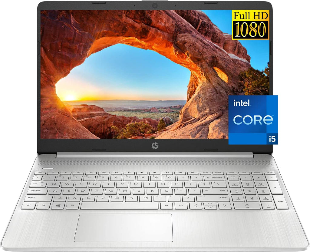 HP 15.6 inch Laptop, Intel Core i5-1135G7 Processor, 15.6' FHD Anti-Glare LED Display, HDMI, Wi-Fi and Bluetooth, Lightweight Design, Fast Charge, Windows 11 Home (32GB RAM | 1TB SSD)