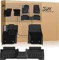 3W Floor Mats&Carpet for Toyota Tacoma 2024-2026 Double Cab Auto Tran(Not Fit Hybrid & XtraCab) with Metal Pedals, TPE All Weather Custom Fit Floor Liner for Tacoma TRD/SR/SR5/limited Car Liners.