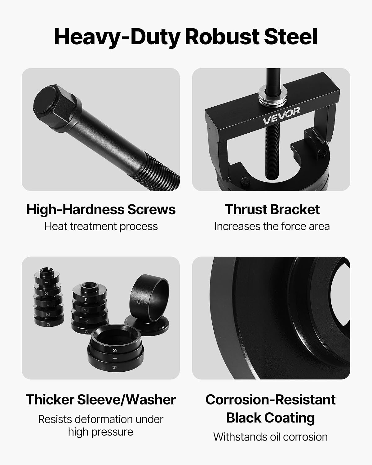 VEVOR Master Wheel Hub & Bearing Remover & Installer Kit, Fits Most Front-Wheel Drive Vehicles, Front Wheel Bearing Removal Tool, Wheel Bearing Installer Kit, Easy Bearing Swaps with No Press Required