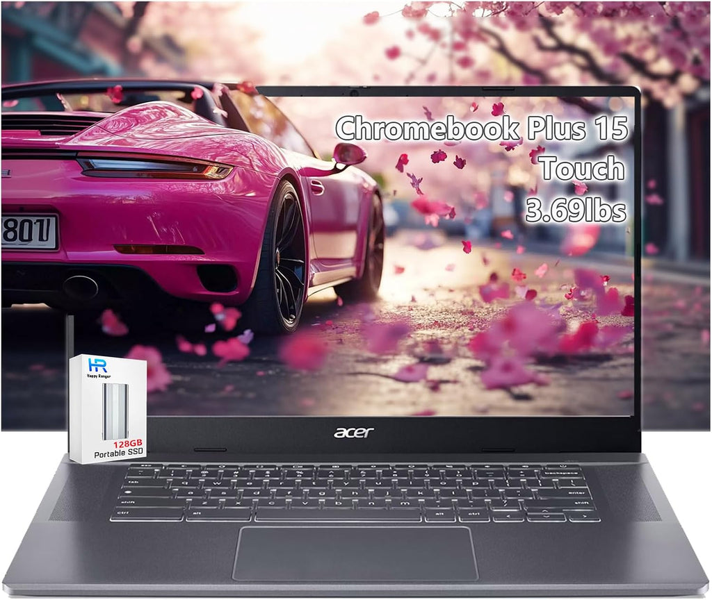 acer Chromebook Plus 515 Touchscreen Laptop - 15inch FHD Touch -Intel Core i3-1305U -8GB RAM -256GB SSD +128GB SSD Card -Gaming Chromebook -Students School 2025
