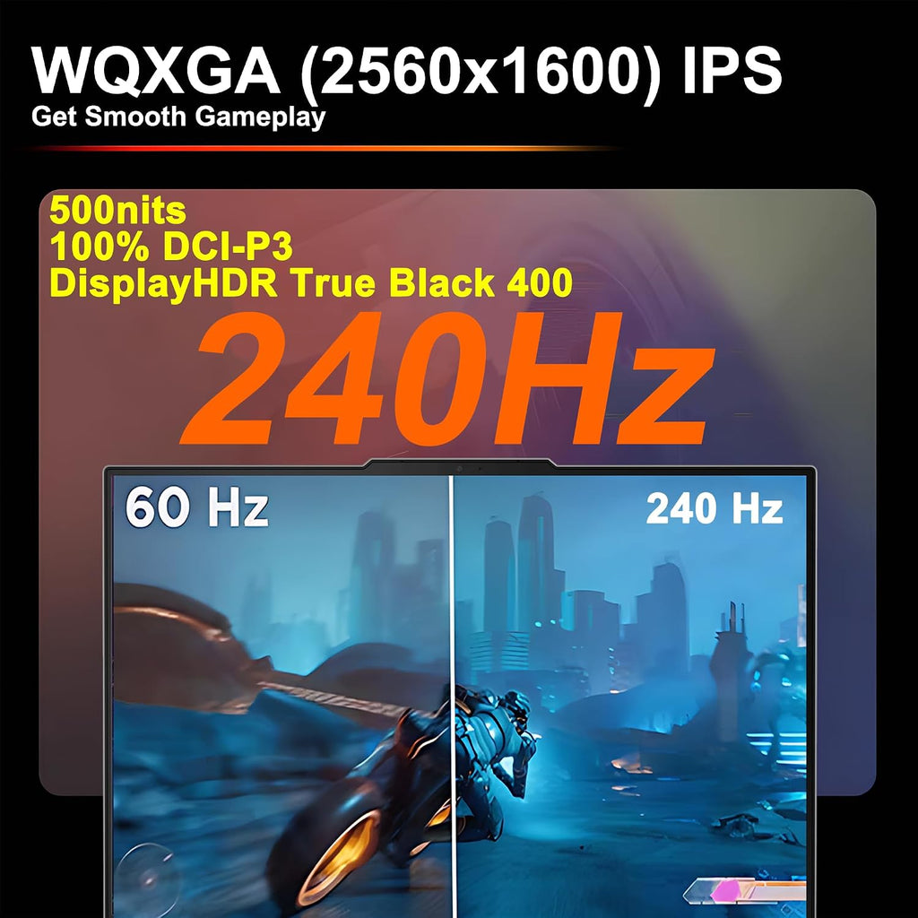 Lenovo Legion 5 Gaming AI Laptop 16' WQXGA 2560x1600 240Hz (100% DCI-P3, 500nits) Intel 24-core Ultra 9 275HX 32GB RAM 1TB SSD GeForce RTX 5060 (Up to 572 AI Tops) RGB Backlit Harman Win11 ICP Hub