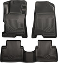 Husky Liners Weatherbeater Floor Mats | Fits 2011-2015 Hyundai Sonata (Includes Hybrid) | Front & 2nd Row, 3-pc Black - 98851