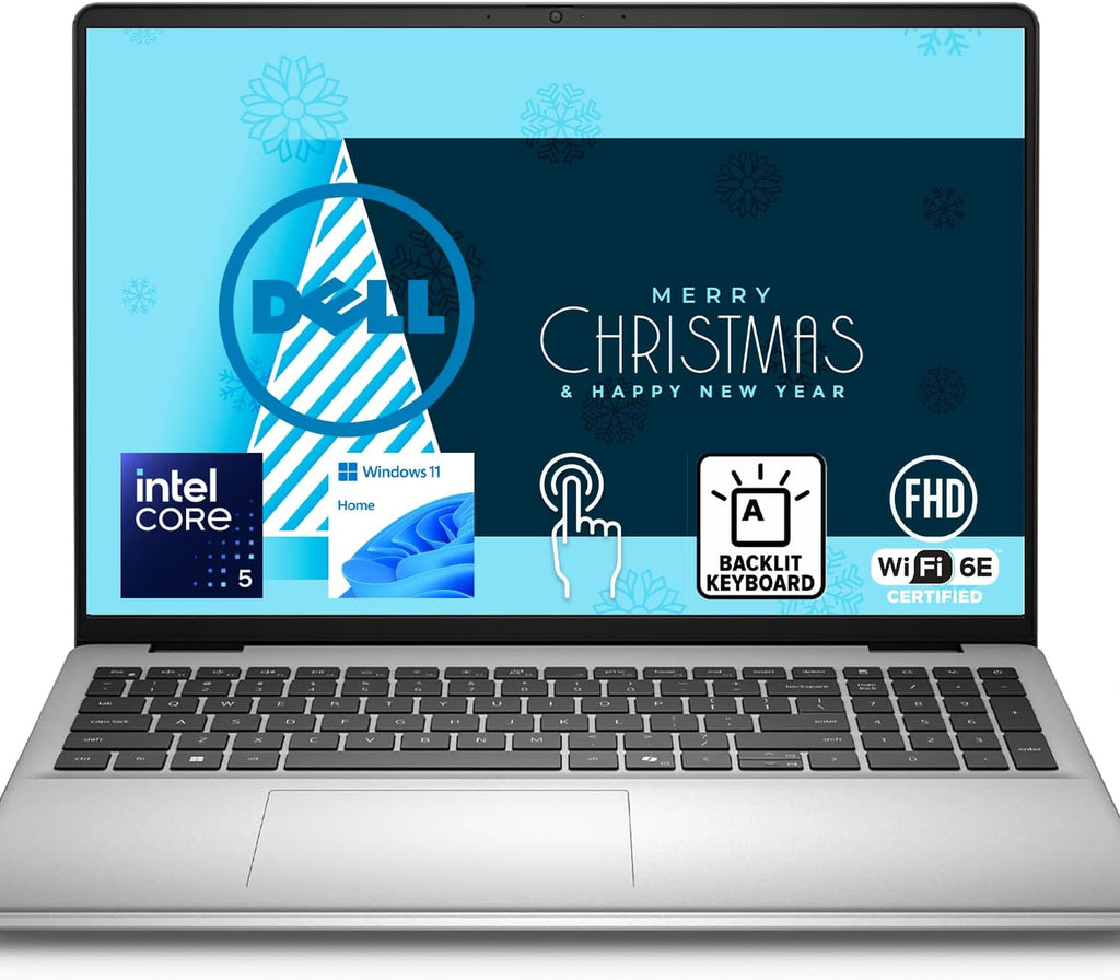 Dell 16 Inch FHD+ Touchscreen Laptop with Backlit Keyboard | Intel Core 5 120U, 10 Cores, Up to 5GHz | 16GB DDR5 RAM, 1TB Storage | WiFi 6E | Windows 11 | Silver Metal | Microsoft Copilot AI