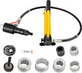 VEVOR Hydraulic Exhaust Pipe Expander, 1-5/8 to 4-1/4 Inch, 10 T Manual Hydraulic Pipe Stretcher, w/4 Dies and 2 Case, for Copper Aluminum Tubes in Car Repairing