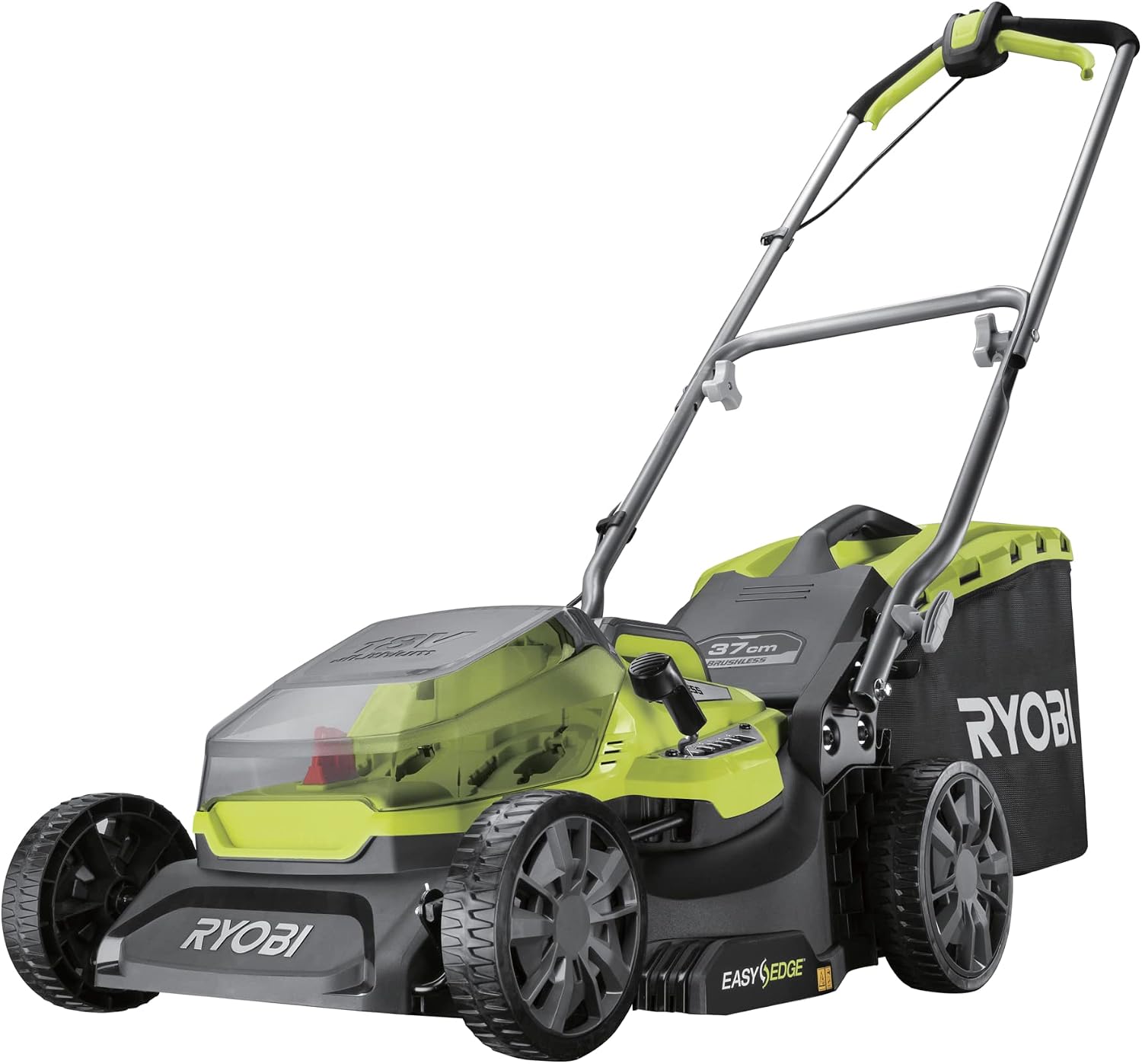 RYOBI 18V Brushless Mower - cuts 37cm - Without Battery Charger - RY18LMX37A-0