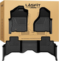 LASFIT Floor Mats for 2002-2008 Dodge Ram 1500 Quad Cab, 2003-2009 for 2500/3500 Bucket Seating, Not Fit Have 4X4 Shifter, All Weather TPE Custom Fit Car Mats Floor Liners 1st & 2nd Row, Black