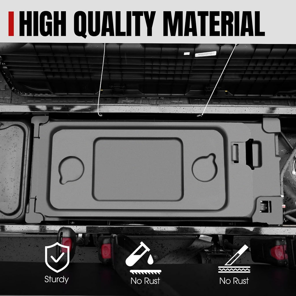 A & UTV PRO Mule Pro Underseat Storage Bin, Under Seat Storage Box Organizer Compatible with 2015-2024 Kawasaki Mule Pro FXT FX DXT DX Replace OEM # 99994-1463,Black