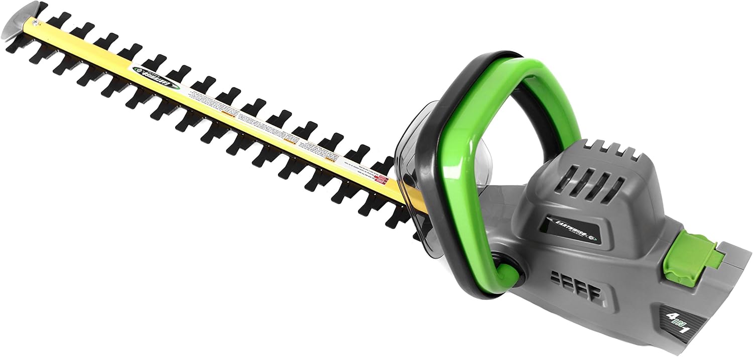 Earthwise CVPH43018 Corded 4.5 Amp 2-in-1 Convertible Pole Hedge Trimmer, Green