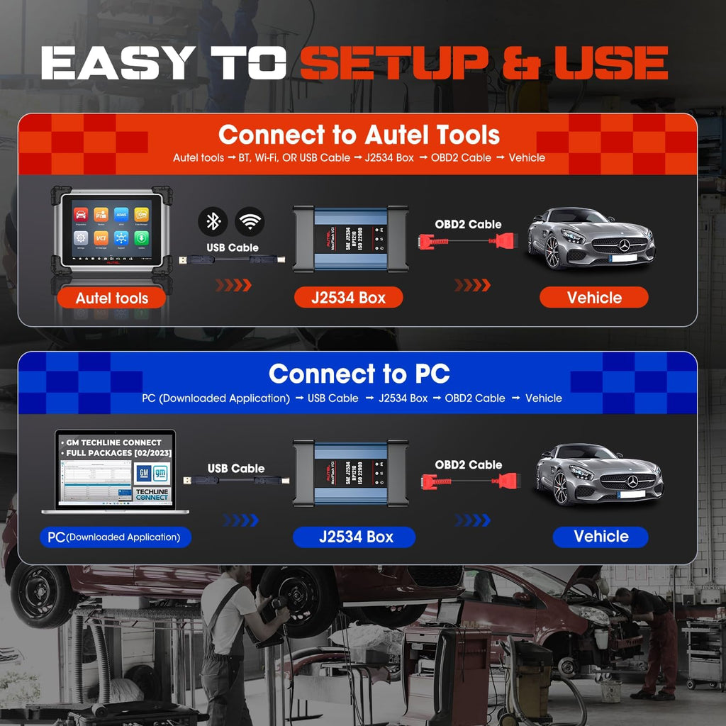 Autel J2534 Pass-Thru Programmer, 2026 MaxiFlash Jbox VCI OEM Programming Diagnostic Tool 2.0V of MaxiFlash Elite, SAE J-2534 CAN FD DoIP D-PDU RP1210, Work with OE Tools & MaxiSYS Elite II PRO MS919