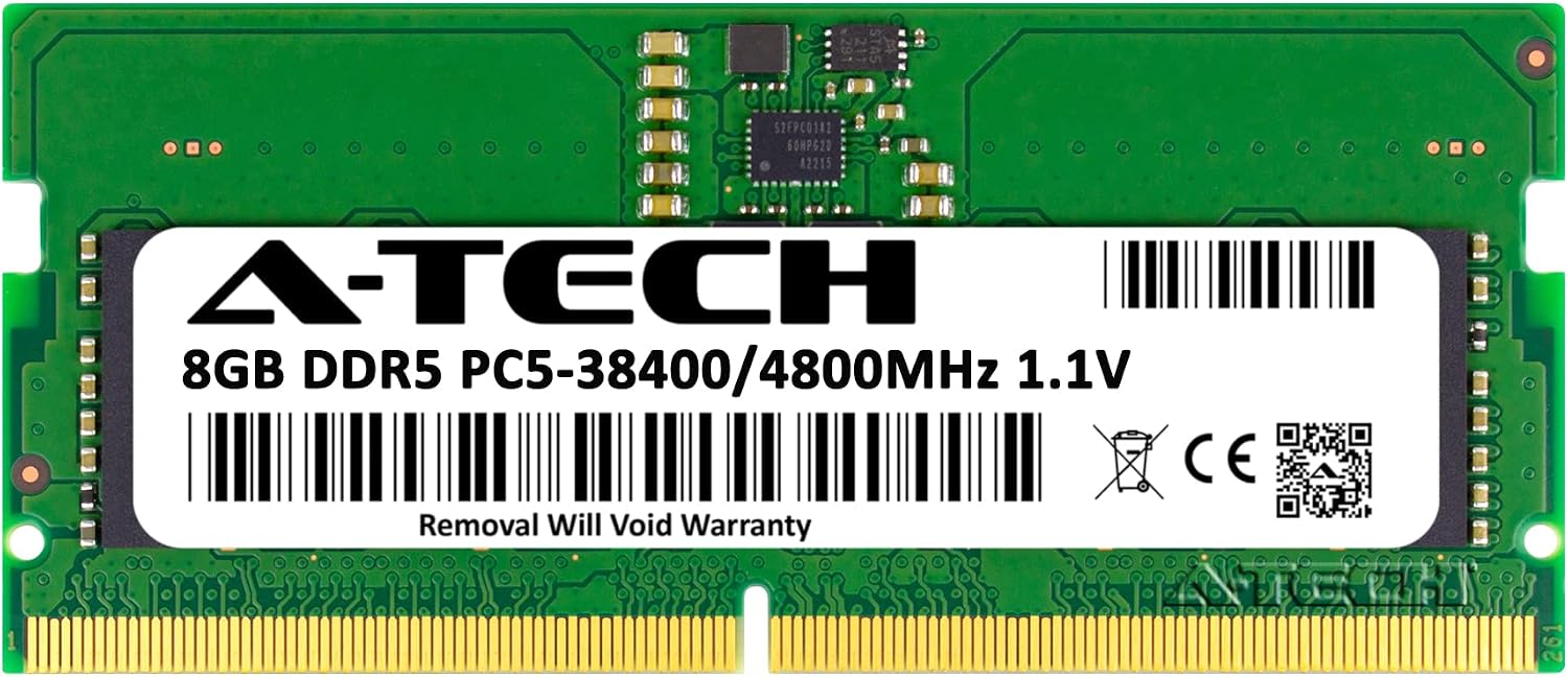 A-Tech 8GB RAM Compatible for Acer Nitro 5 Gaming Laptop | DDR5 4800MHz PC5-38400 SODIMM 1.1V 262-Pin Non-ECC SO-DIMM Memory Upgrade