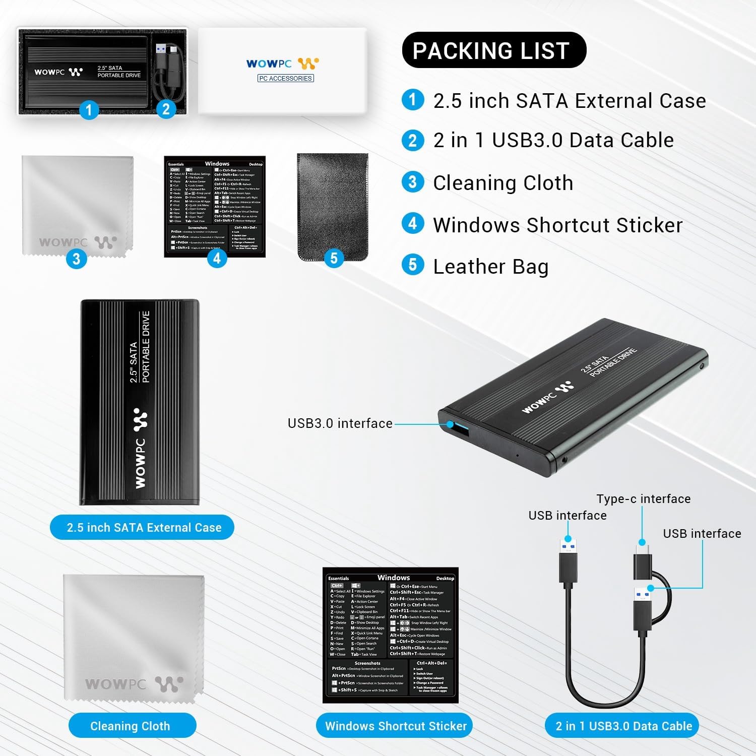 HP 2025 17 Inch Laptop Computer, 17.3 IPS FHD Business Laptop PC, AMD Ryzen 5 6-Core, 16GB RAM 1TB Storage (512GB SSD + 512GB External), 10-Key Number Pad, Windows 11 Pro with Microsoft Office