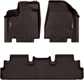 WeatherTech Custom Fit FloorLiners for Infiniti QX60, Pathfinder, QX60-1st & 2nd Row (471698-1-2), Cocoa