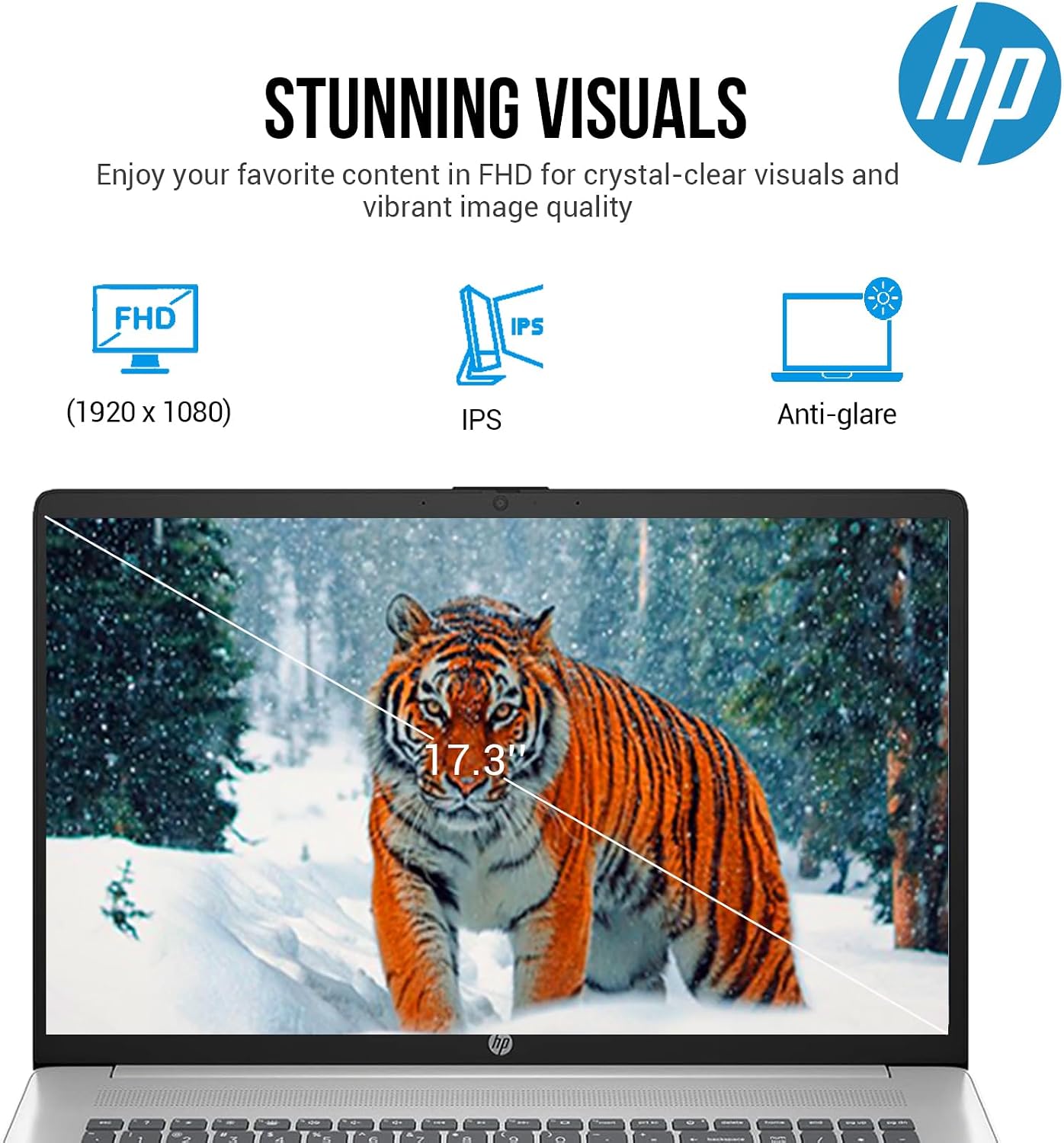 HP 17 Inch Laptop Computer, Business Laptop 17.3 FHD IPS, Intel Core i5 Laptop PC, Lifetime Microsoft Office Included, 32GB RAM 1TB SSD, Windows 11 Pro, Numeric Backlit Keyboard, HDMI, Camera