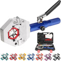Hydraulic Hose Crimper AC Crimping Tool with Snap-On 7 Dies Manual Handheld Hydra-Krimp for AC Hose, Auto A/C Line, Air Conditioning Repair Tool(71500)