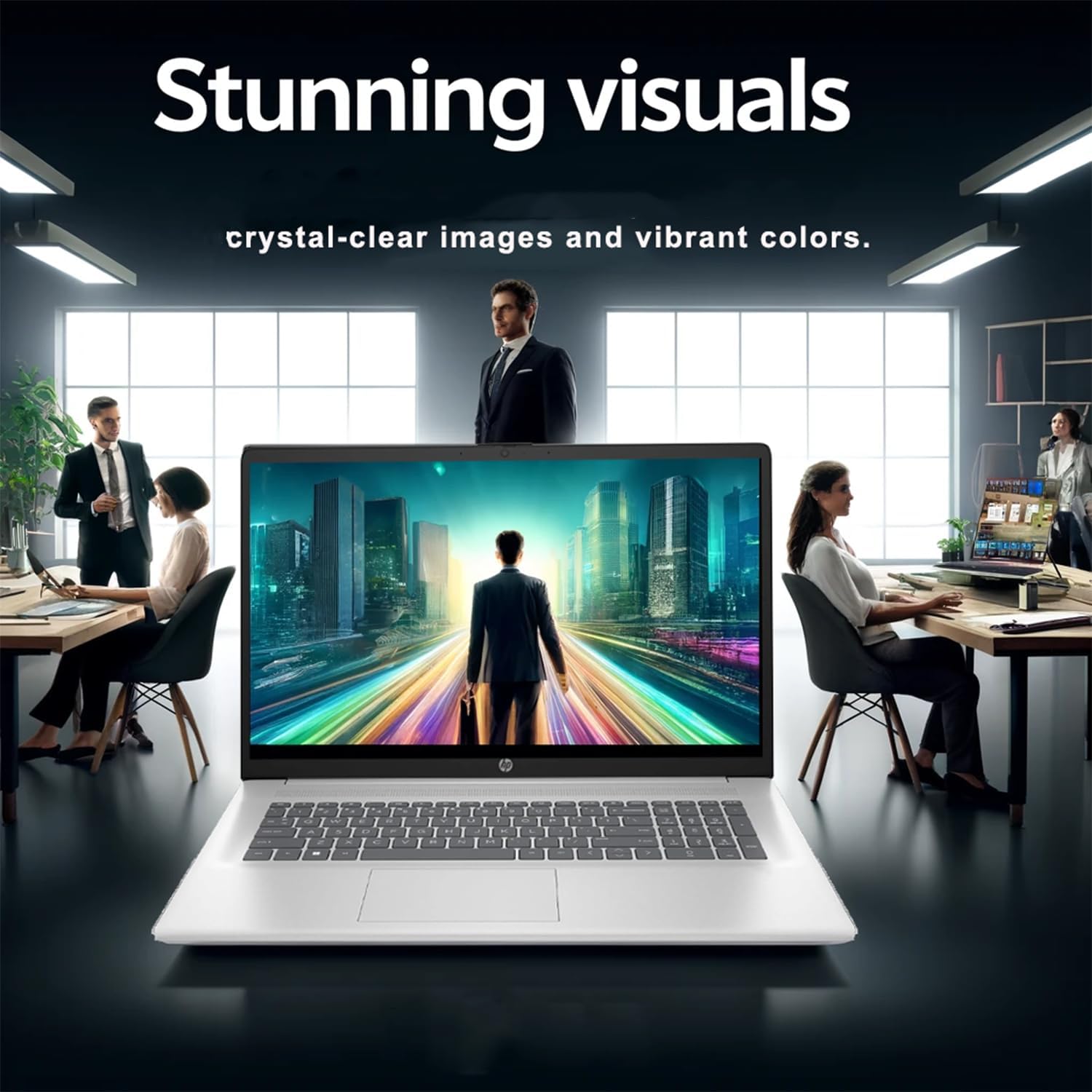 HP 2025 New 17 inch Laptop Computer • 64GB RAM • 1TB SSD • Back to School Limited Edition with Microsoft Office • Intel 13th 8-Cores i3 CPU • 10-Key Number Pad • WOWPC Recovery USB • Window 11 Pro