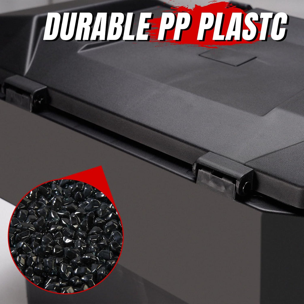 A & UTV PRO 82 QT UTV Rear Cargo Box for 2024-2026 Polaris RZR XP 1000 Accessories, Water Resistant Cargo Storage Bin with Two Lockable Latches for Polaris RZR XP 1000/ XP 4 1000, Replace OEM #2889611