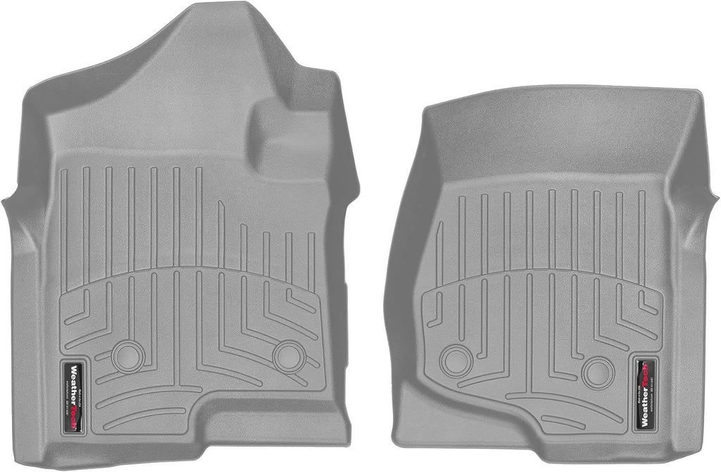 WeatherTech Custom Fit FloorLiners for Chevrolet Silverado 2500HD/3500HD, Silverado 2500HD/3500HD, Silverado 2500HD/3500HD - 1st Row (4613061), Grey