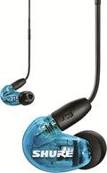 Shure SE215 Wired Sound Isolating Earbuds, Clear Sound, Single Driver, Secure in-Ear Fit, Detachable Cable, Durable Quality, Compatible with Apple & Android Devices - Blue