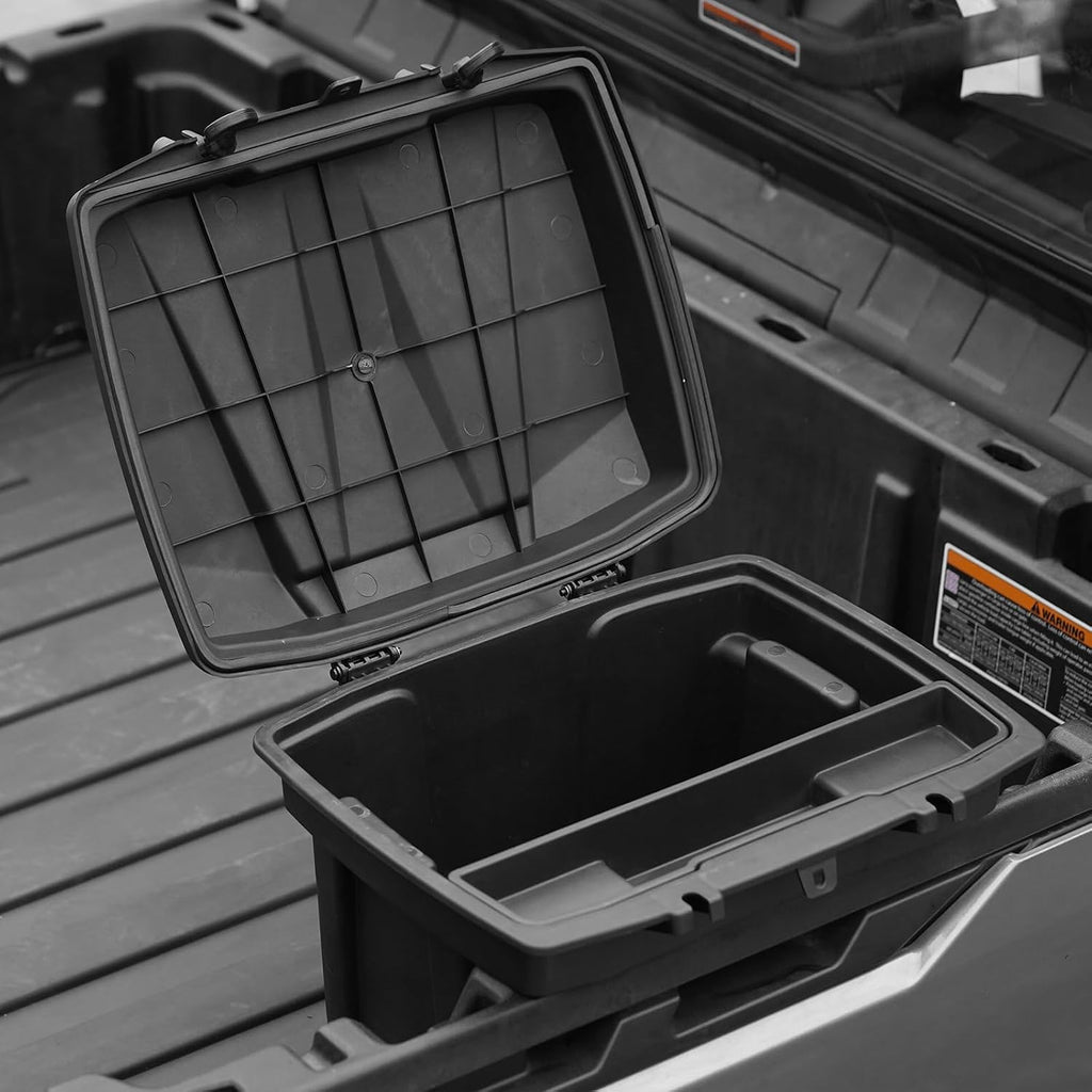 A & UTV PRO Bed Storage Box for Can Am Defender, HD10 HD9 HD8 HD5 Max/Can Am Commander, Compatible with Can-Am Defender 2016-2026 Accessories Removable Tool Box Rear Cargo Box