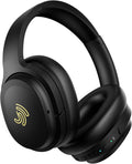 Jrumz Clarity CL01 Hybrid Active Noise Cancelling Headphones, Wireless Over Ear Bluetooth Headphones, Deep Bass, Comfort Fit Ear Pads, 40H Playtime for Home Office, Travel, Gym (Black)