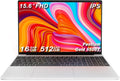 15.6 Inch Laptops Gold 6500Y Processor (Up to 3.4GHz) 16GB RAM 512GB SSD 1080P FHD IPS Display Computer with Fingerprint Recognition,Type-C,WiFi5, USB3.0, BT5.2 Webcam, HDMI, for Business and Students