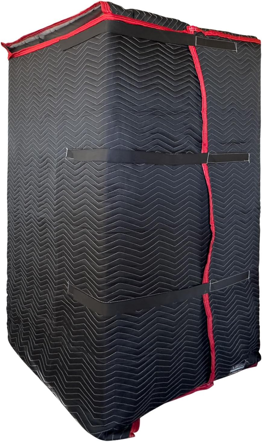 US Cargo Control Quilted Refrigerator Cover 70' x 38', Quilted Fridge Covers with Hook and Loop Straps, Cotton/Polyester Quilted Furniture Pads for Moving, Reusable, Fits Residential Fridges