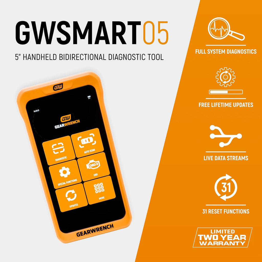 GEARWRENCH 5' Handheld Bidirectional Diagnostic Tool | GWSMART05
