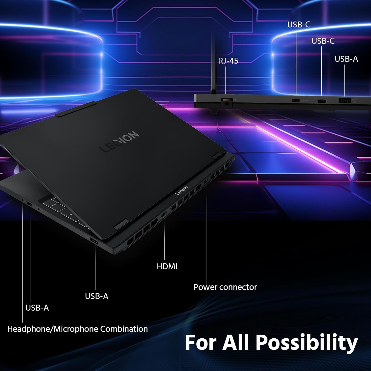 Lenovo Legion 5 15.1' WQXGA 165Hz OLED AI-Powered Gaming Laptop, AMD Ryzen 7 260, GeForce RTX 5060 GDDR7, 16GB DDR5, 1TB SSD, Backlit Keyboard, Wi-Fi, Win 11 Pro, Black, 1TB Docking Station Set