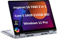 Dell Inspiron 14 7440 2-in-1 Laptop (14' FHD+ Touchscreen, Intel Core 5 120U (> i7-1355U), 16GB DDR5, 512GB SSD), for Creator, Designer, 10-Hr Long Battery Life, Backlit, Win 11 Pro (Renewed)