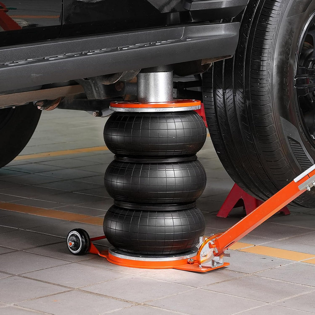 VEVOR Air Jack, 5 Ton/11000 lbs, 4-10 S Pneumatic Lifting Jack with Heightened Column & Adjustable Handle, Easy-to-Lift & Space-Saving Jack with Thick Rubber Pad, Fits for Sedan, SUV, Pickup Truck