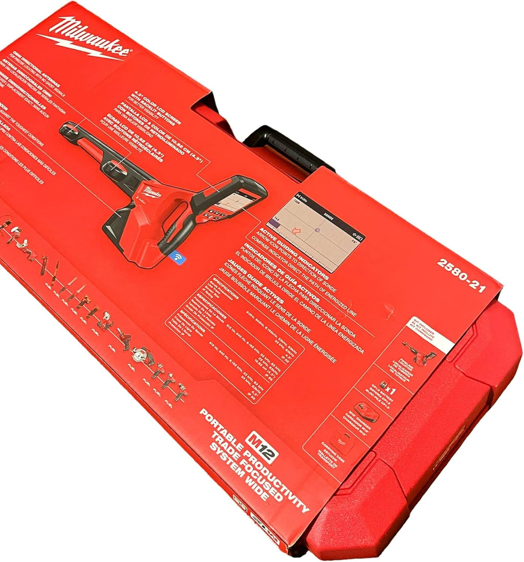 Milwaukee M12 ONE-KEY 12-Volt Lithium-Ion Wireless Hand-Held Pipeline Locator Kit with Battery and Charger - NEW!! (2580-21)